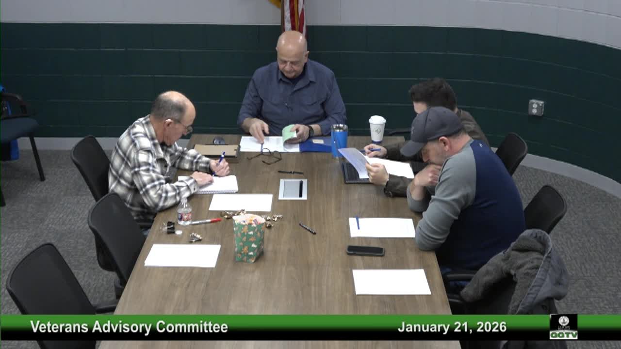 Thumbnail image for Veterans Advisory Committee 1-22-26