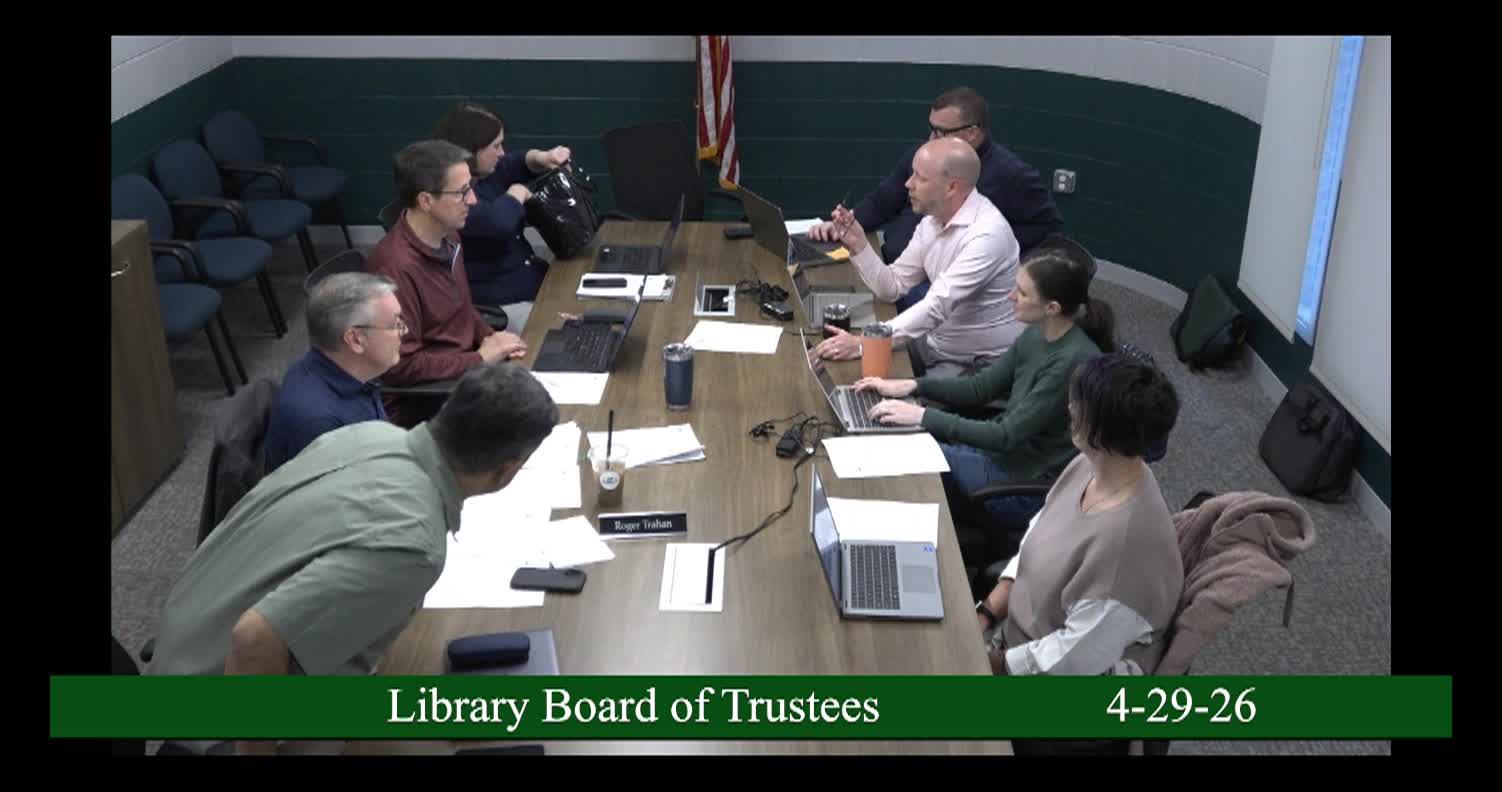 Thumbnail image for Library Board of Trustees 4-29-26